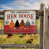 uni Personalized Chicken Hen House Fresh All Printed 3D Metal Sign