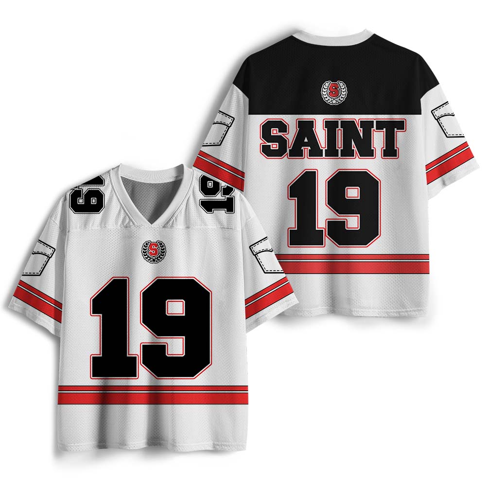 UniJames Personalized Siant Christian White Mesh Jersey