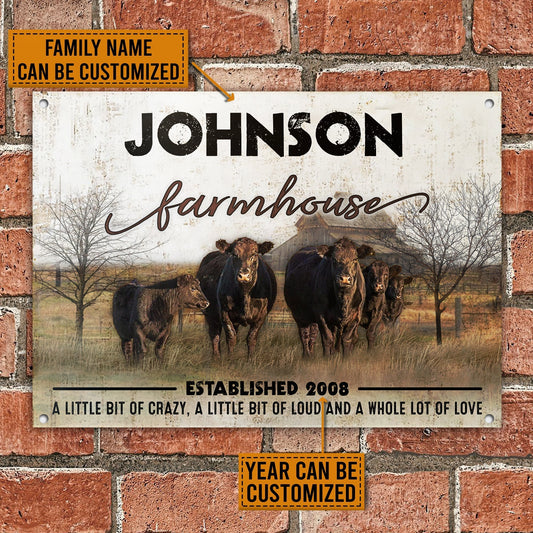 uni Customized Name Cattle Farm All Printed 3D Metal Sign