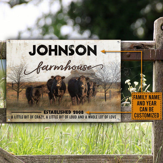 uni Customized Name Cattle Farm All Printed 3D Metal Sign
