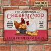 uni Personalized Chicken Coop Pink All Printed 3D Metal Sign