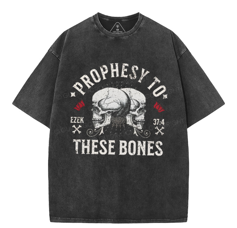 Prophesy To These Bones Christian Washed T-Shirt Sale - GuidingCross