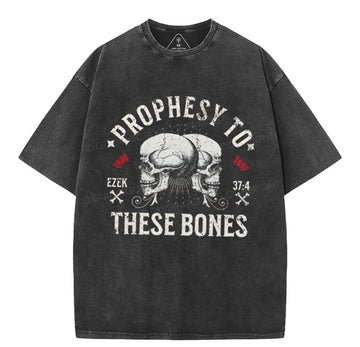 Prophesy To These Bones Christian Washed T-Shirt Sale - GuidingCross