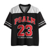 UniJames Psalm 23 The Lord Is My Shepherd Black Christian Mesh Jersey