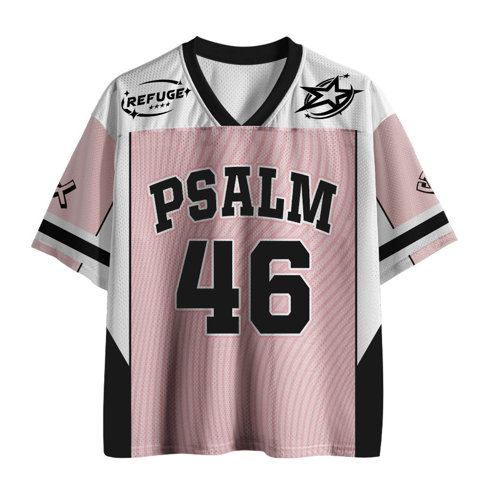 UniJames Psalm 46 Christian Pink Mesh Jersey