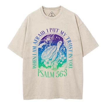 Put My Trust In You Christian Washed T-Shirt Sale - GuidingCross