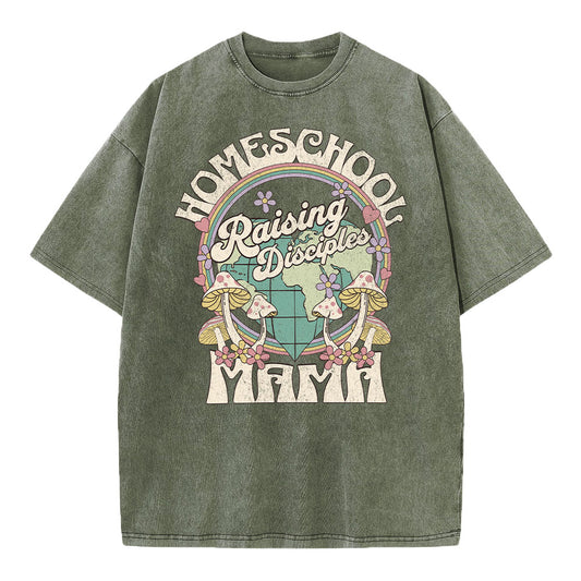 Raising Disciples Chrsitian Washed T-Shirt Sale - GuidingCross