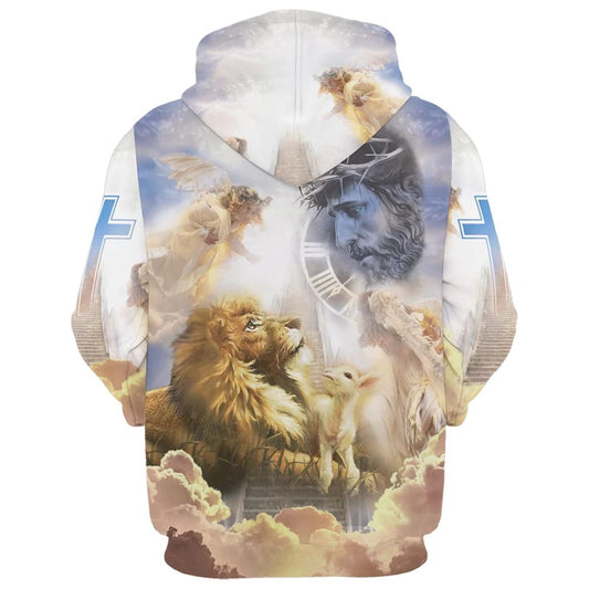 Uni Reaching God's Hand Jesus Is My Savior 3D Hoodie