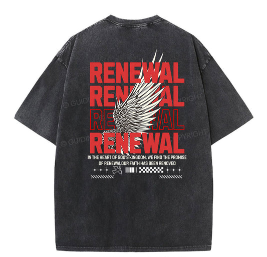 Renewal Christian Washed T-Shirt Sale - GuidingCross