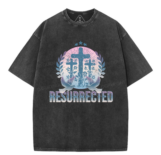 Resurrected Christian Washed TShirt