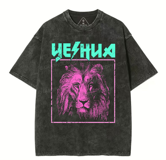 Retro Lion Yeshua Christian T-Shirt Sale - GuidingCross