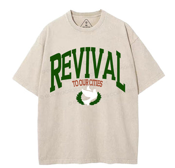 Revival Christian Washed T-Shirt Sale - GuidingCross