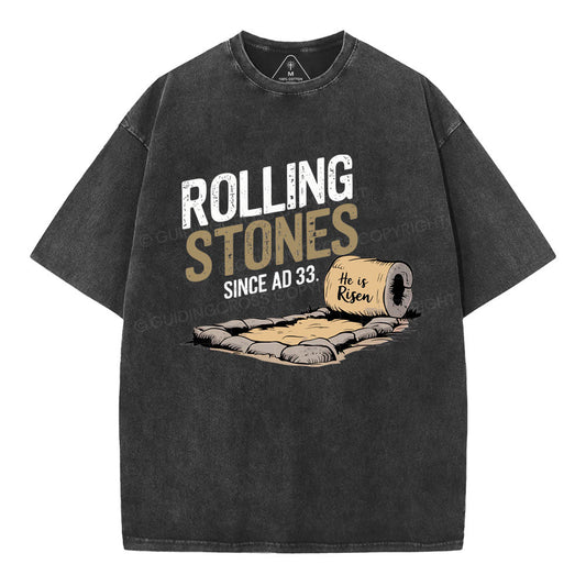 Rolling Stones Christian Washed TShirt