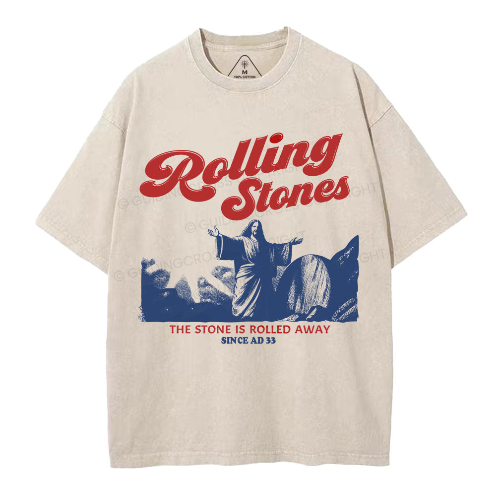 Rolling Stones Jesus Christian Washed TShirt