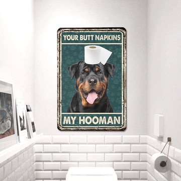 uni Rottweiler All Printed 3D Metal Sign