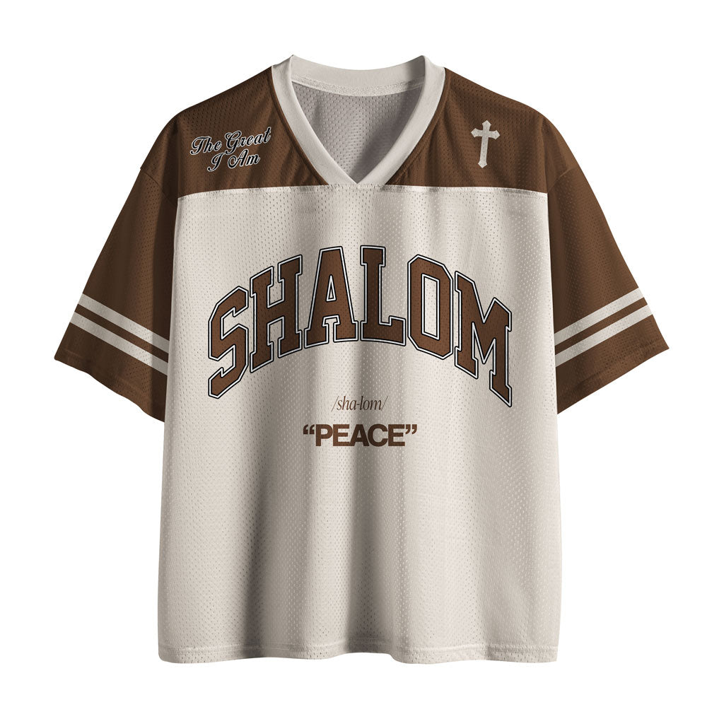 UniJames SHALOM Christian Brown Mesh Jersey