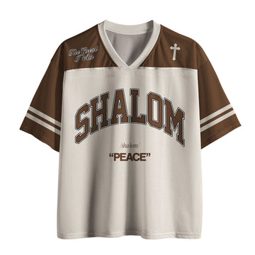 UniJames SHALOM Christian Brown Mesh Jersey
