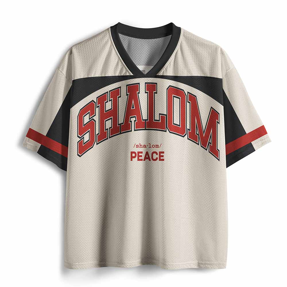UniJames SHALOM Christian Beige Mesh Jersey