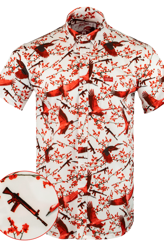 UniJames Comfort Sakura Button Down For Men
