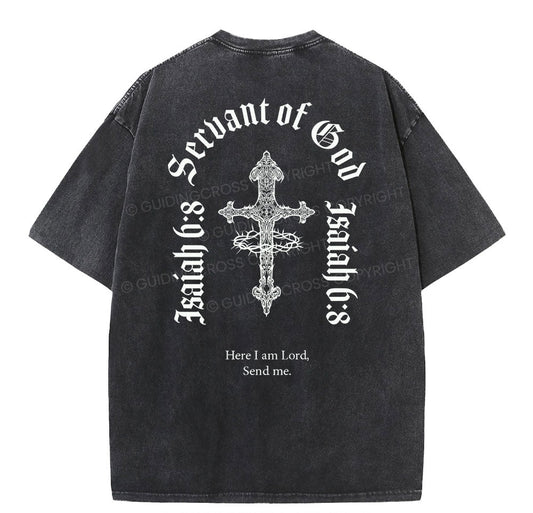 Servant Of God Christian Washed TShirt