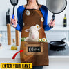 Uni Personalized Name Sheep All Over Printed 3D Apron