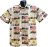 UniJames Sons of the American Revolution Patriotic Button Shirt