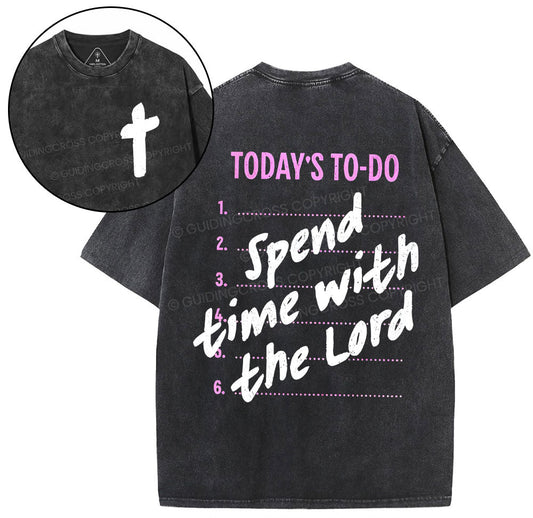 Spend The Time With Lord Christian Washed TShirt