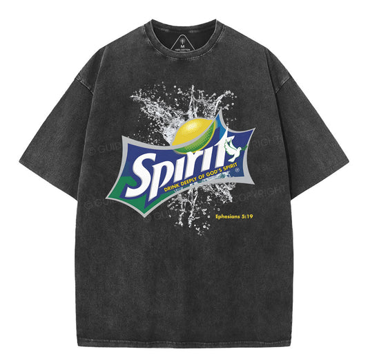 Spirit Christian Washed T-Shirt Sale - GuidingCross