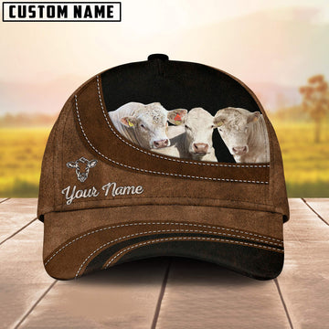 Uni Polled Charolais Happiness Customized Name Cap