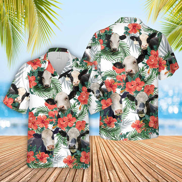 Unique Black Baldy Hawaiian Flowers Hawaiian Shirt