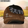 Uni Black Angus Farming Life Customized Name Cap