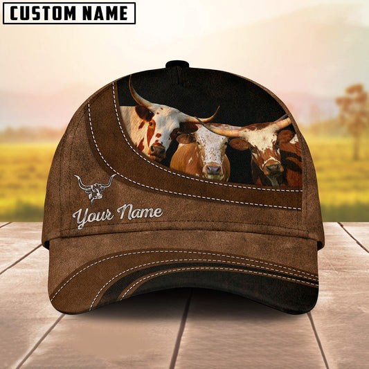 Uni Texas Longhorn Farming Life Customized Name Cap
