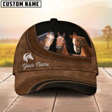 Uni Horse Happiness Customized Name Cap