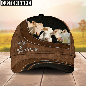 Uni Charolais No Horn Happiness Customized Name Cap