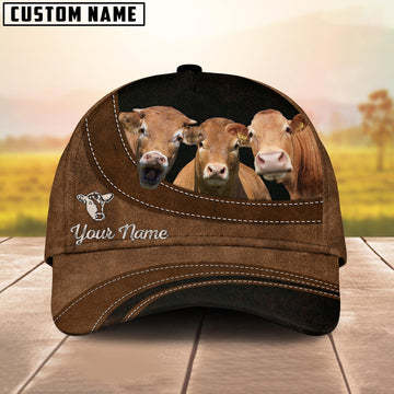 Uni Gelbivieh Happiness Customized Name Cap