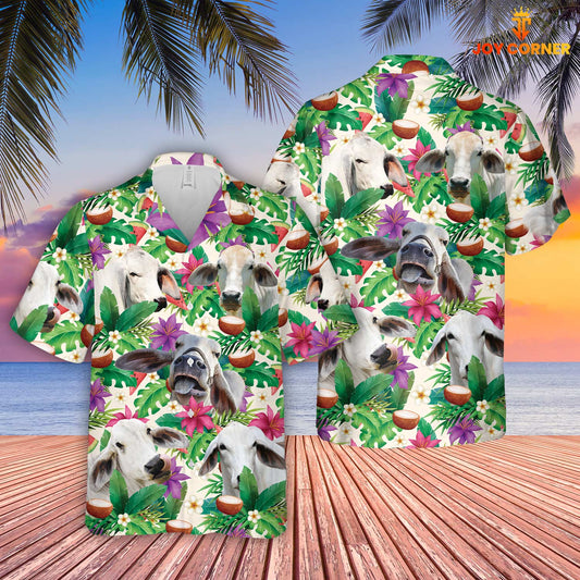 Unique Brahman Summer Floral 3D Hawaiian Shirt
