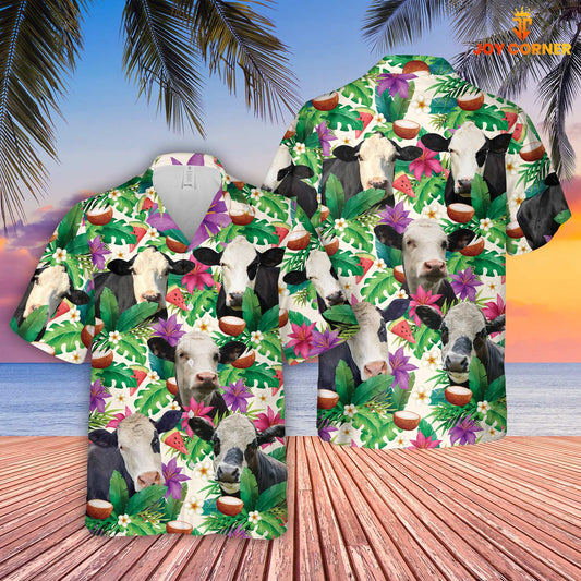 Unique Black Baldy Summer Floral 3D Hawaiian Shirt