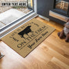 Uni Jersey Life Is Better On The Farm Custom Name Coir Doormat