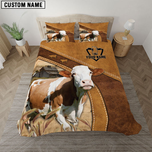 Uni Custom Name Fleckvieh Bedding set