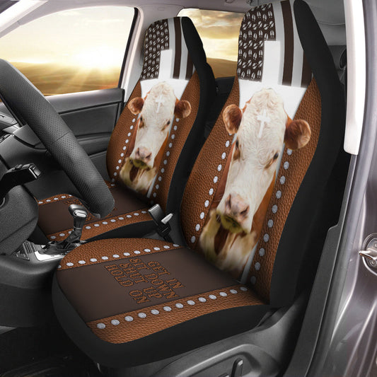 Uni Jesus Hereford Pattern Car Seat Cover Set