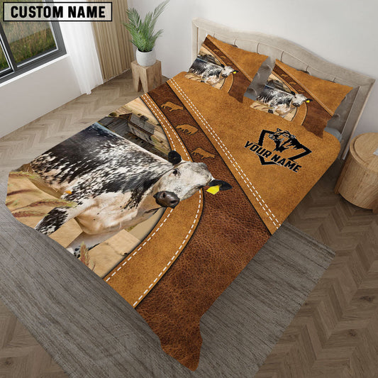 Uni Speckle Park Cattle Customized Bedding set