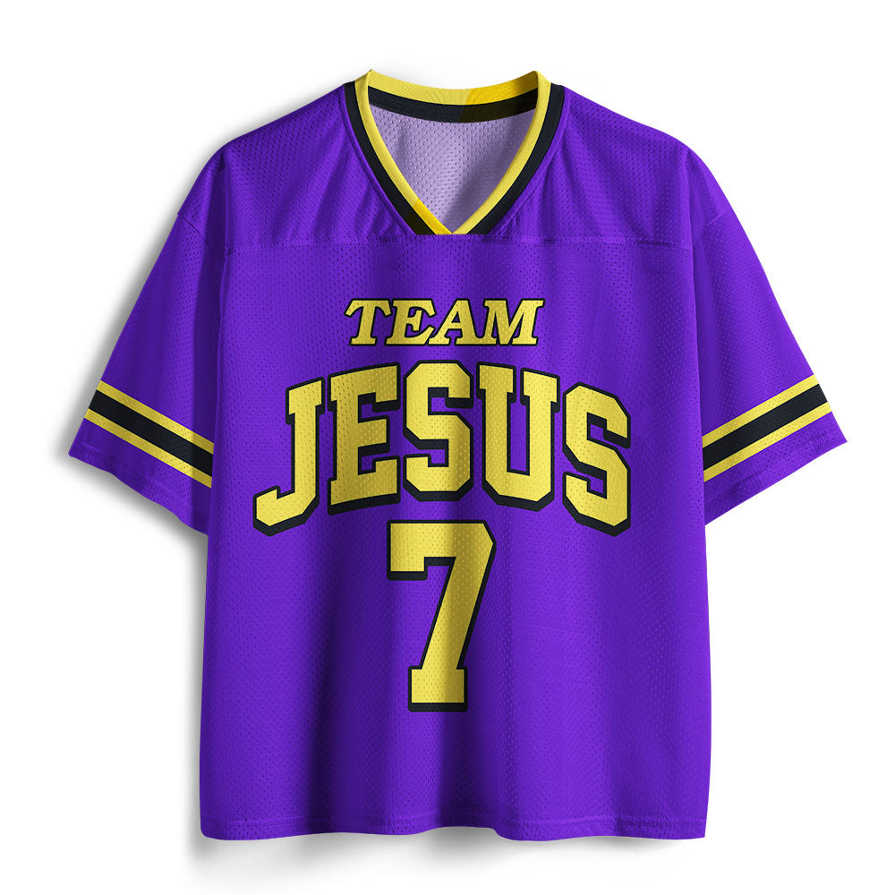 UniJames Team Jesus Christian Purple Mesh Jersey