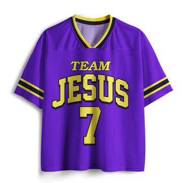 UniJames Team Jesus Christian Purple Mesh Jersey