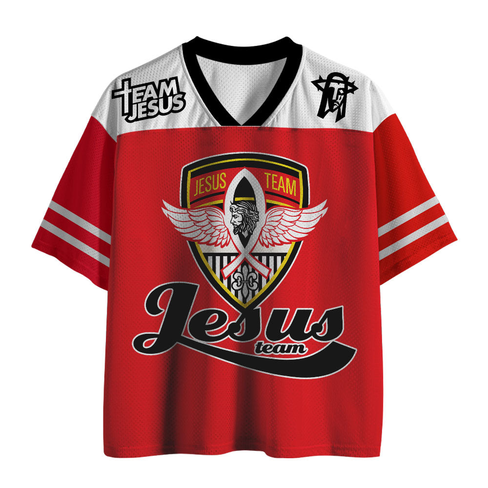 UniJames Team Jesus Christian Red Mesh Jersey