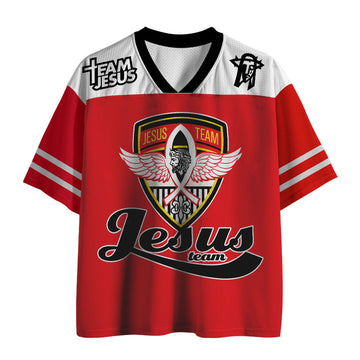 UniJames Team Jesus Christian Red Mesh Jersey