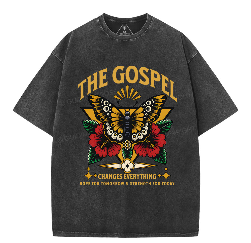 The Gospel Christian Washed T-Shirt Sale - GuidingCross