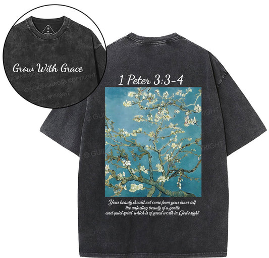 The Great Worth In God's Sight Christian Washed T-Shirt Sale - GuidingCross