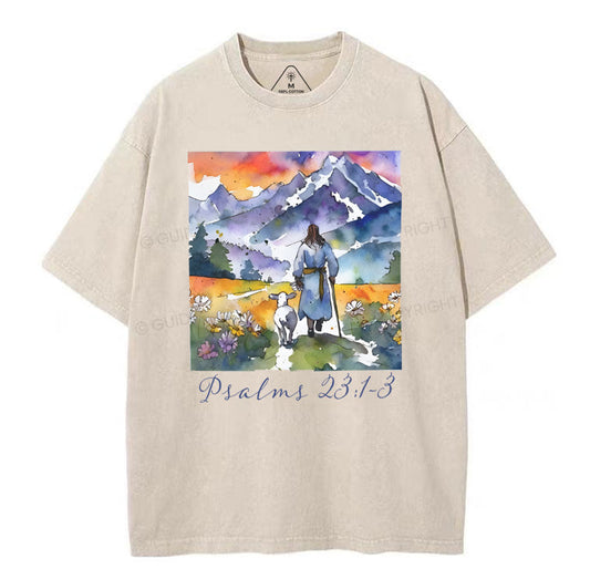 The Lord Is My Friend Christian Washed TShirt
