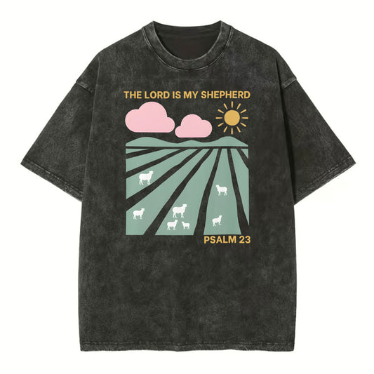 The Lord Is My Shepherd Christian Washed TShirt