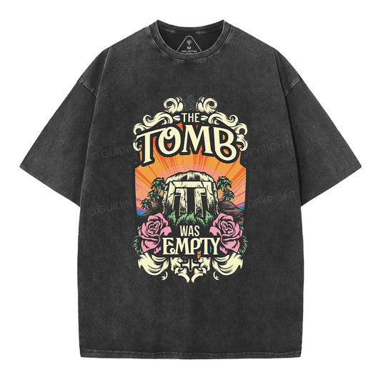 The Tomb Is Empty Christian Washed TShirt